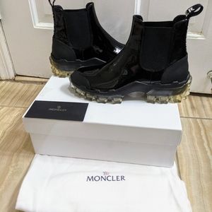Moncler Hanya Patent Chelsea Snow Boot 